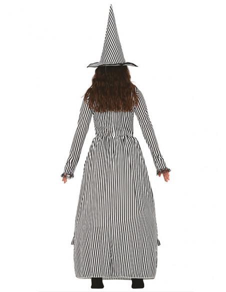 Disfraz bruja vintage para mujer espalda