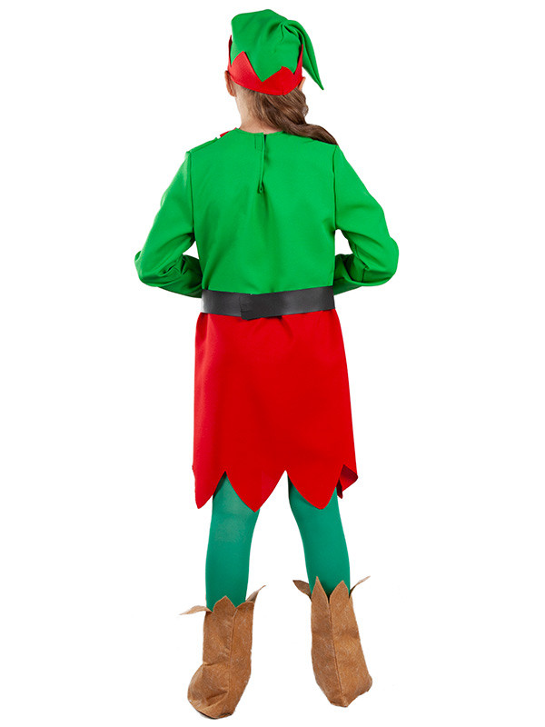 Disfraz de elfa para niña espalda