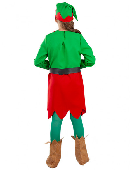 Disfraz de elfa para niña espalda