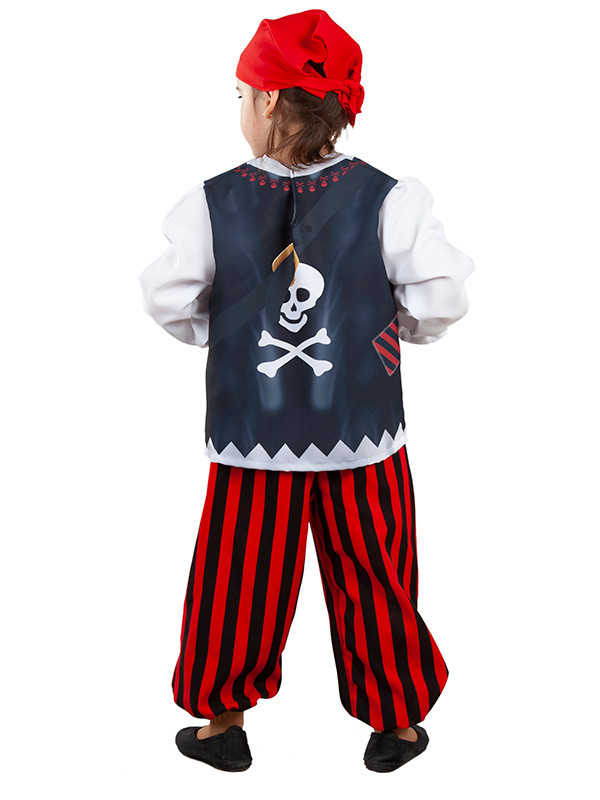 Disfraz pirata para bebé espalda