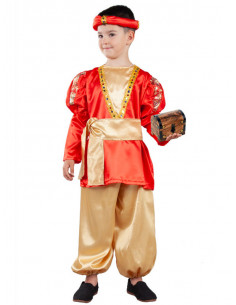 Disfraz paje rojo infantil