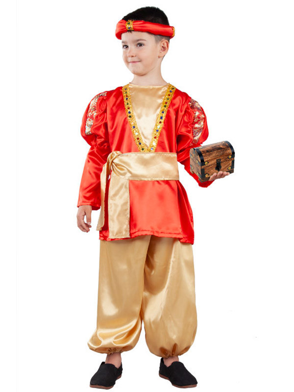 Disfraz paje rojo infantil