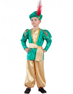 Disfraz paje verde infantil