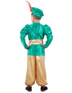 Disfraz paje verde infantil 2