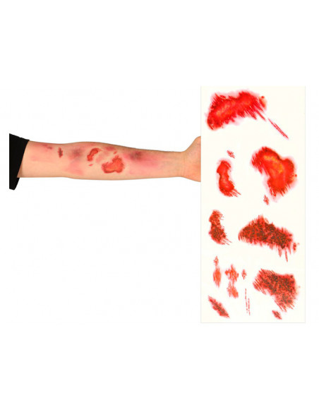 Tatuajes heridas falsos modelo B