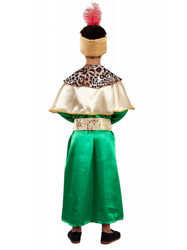 Disfraz Rey Mago Baltasar infantil espalda