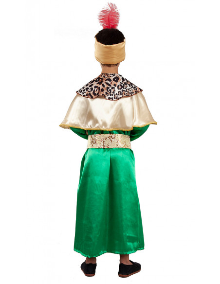 Disfraz Rey Mago Baltasar infantil espalda