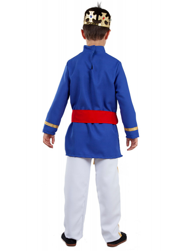 Disfraz príncipe azul infantil espalda