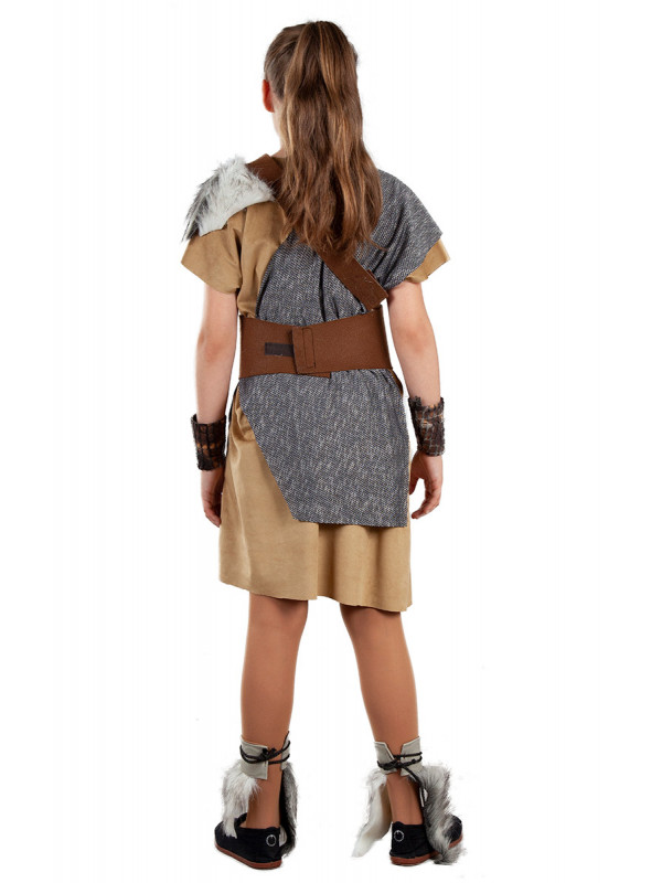 Disfraz vikinga niña espalda