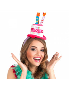 Diadema mini sombrero cumpleaños