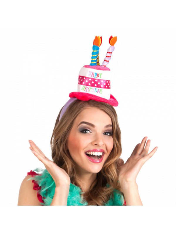 Diadema mini sombrero cumpleaños