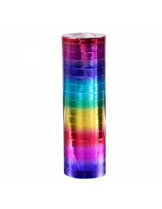 Serpentina metalizada multicolor