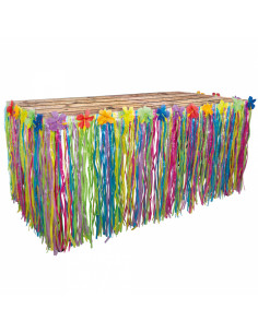 Decoración hawaiana para mesa