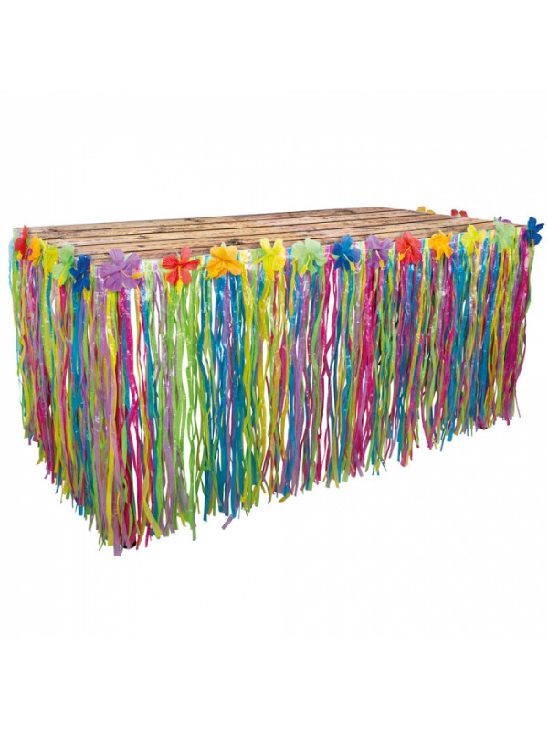 Decoración hawaiana para mesa