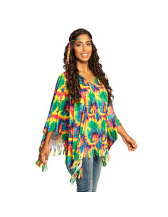 Poncho hippie para mujer