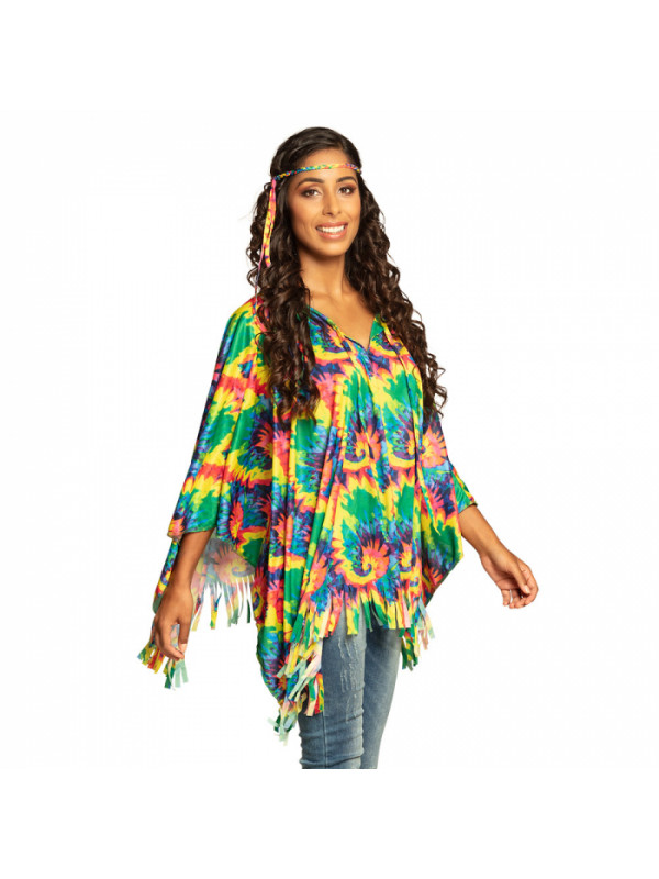 Poncho hippie para mujer