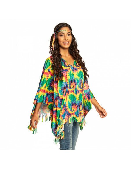 Poncho hippie para mujer