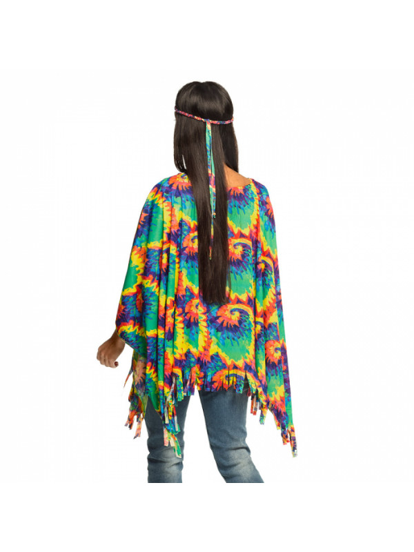 Poncho hippie para mujer espalda