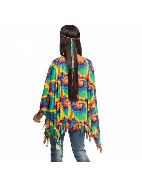 Poncho hippie para mujer espalda