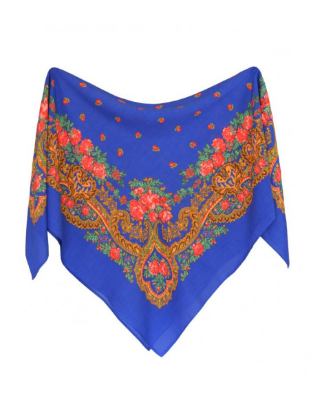 Pañuelo portugues pequeño azul 2