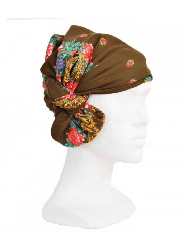Pañuelo portugues pequeño marron