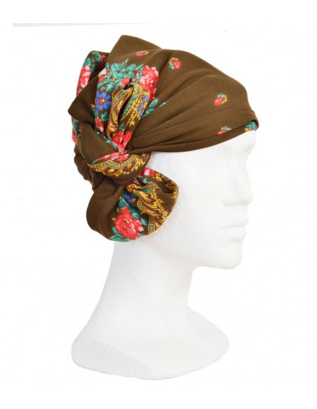 Pañuelo portugues pequeño marron