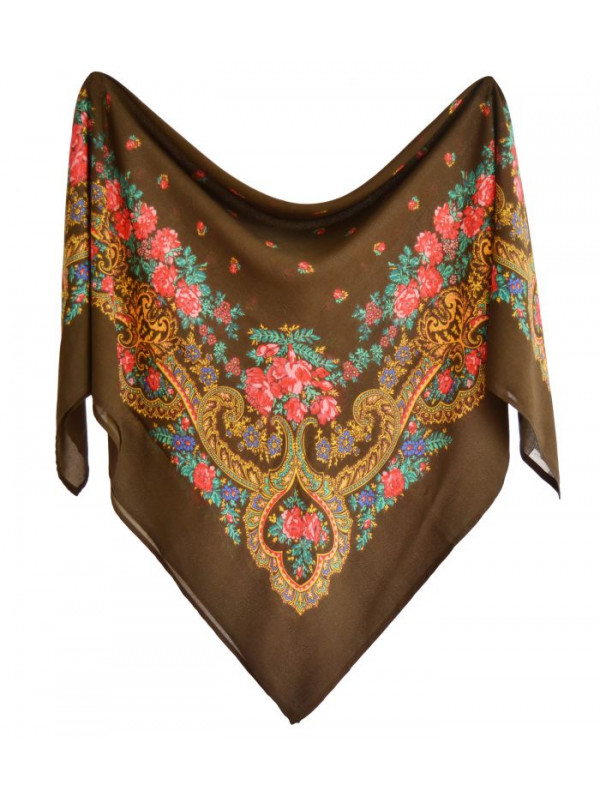 Pañuelo portugues pequeño marron