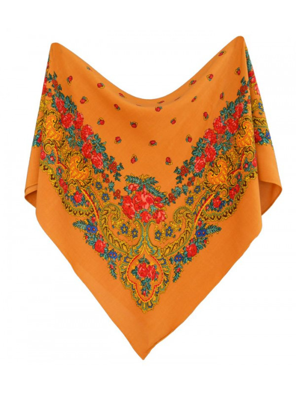Pañuelo portugues pequeño naranja 2