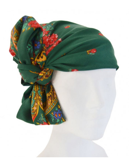 Pañuelo portugues pequeño verde botella