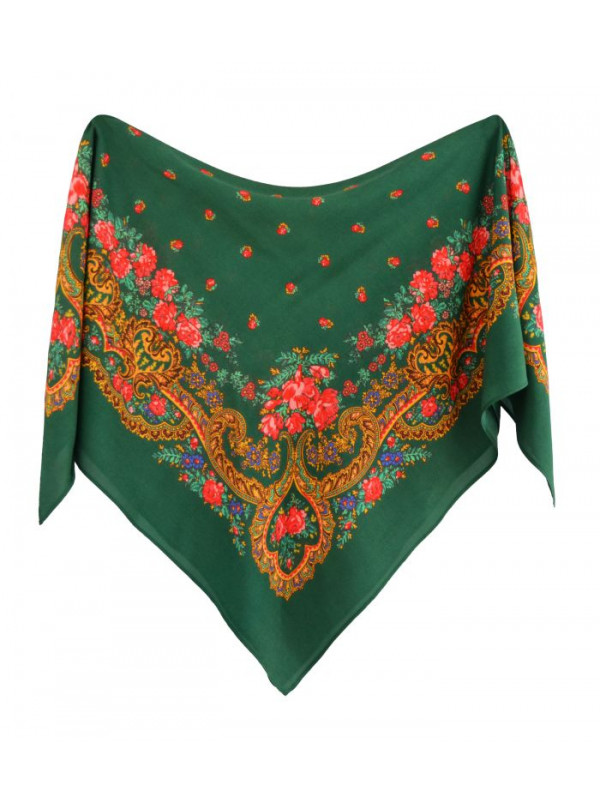 Pañuelo portugues pequeño verde botella