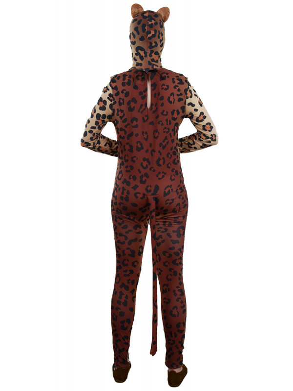 Disfraz leopardo para adulto espalda