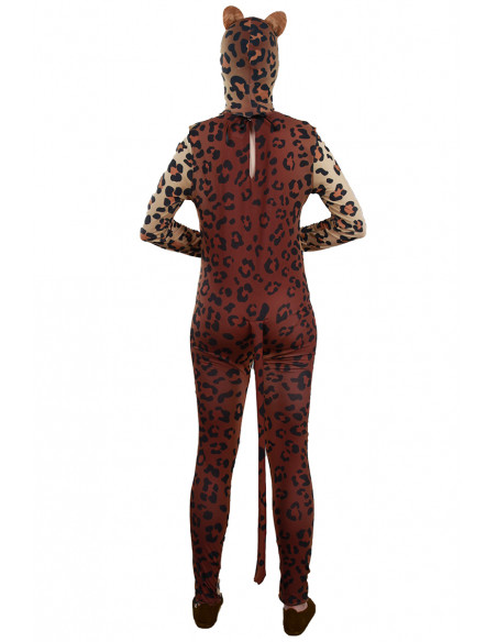 Disfraz leopardo para adulto espalda