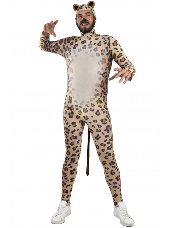 Disfraz leopardo para adulto hombre detalle