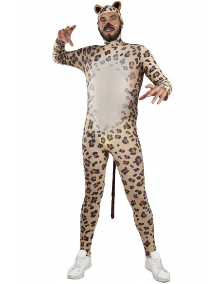 Disfraz leopardo para adulto hombre detalle