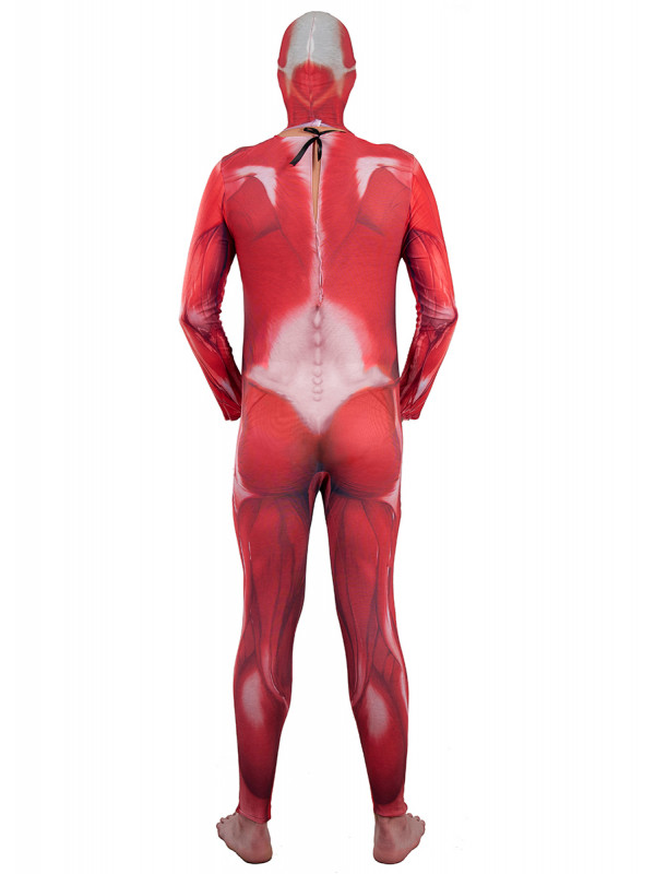Disfraz músculos cuerpo humano espalda
