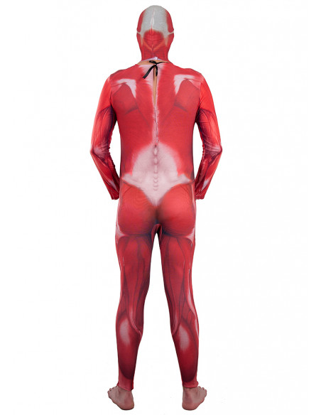 Disfraz músculos cuerpo humano espalda