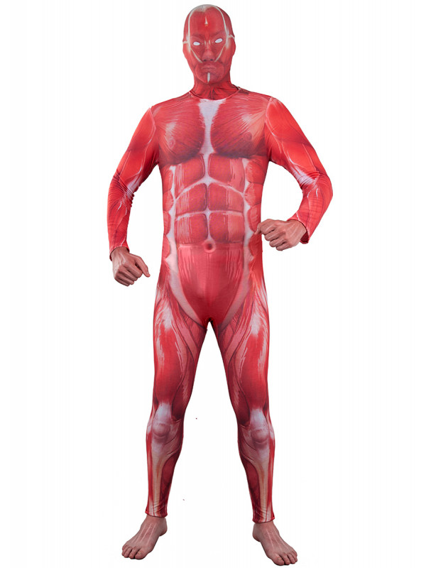 Disfraz músculos cuerpo humano
