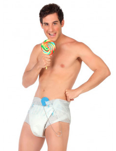 Set disfraz de bebé para adulto