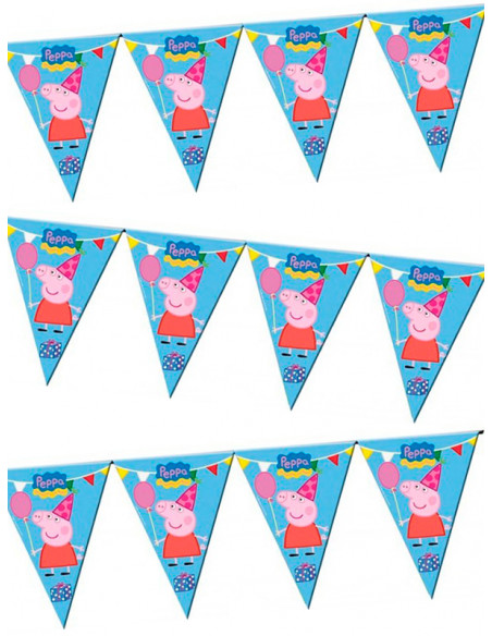Banderines Peppa Pig