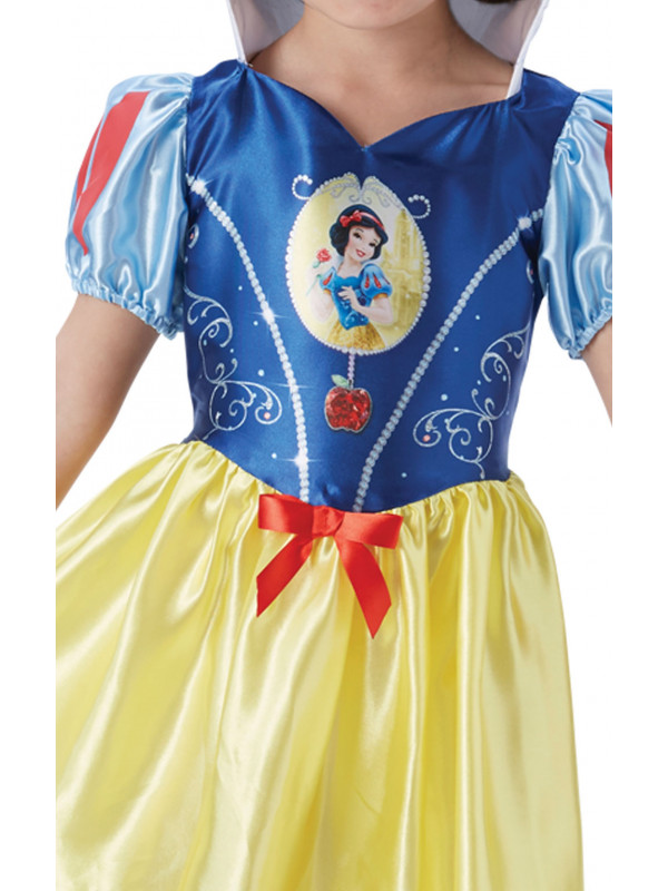Disfraz de Blancanieves Disney para niña detalle