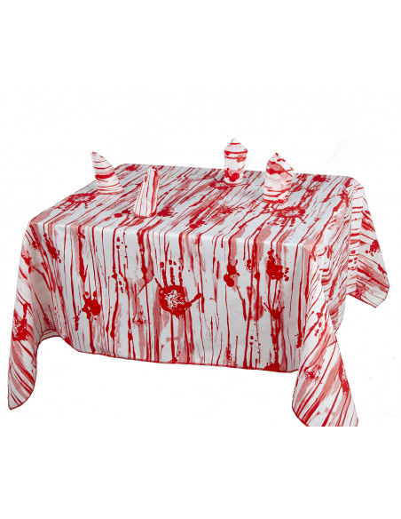 Mantel Halloween con servilletas