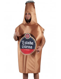 Disfraz botellín cerveza adulto