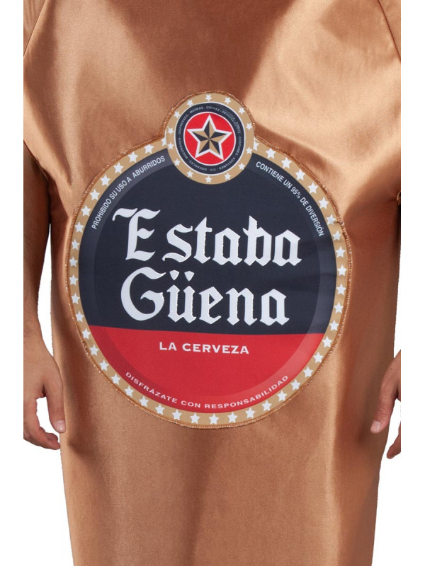 Disfraz botellín cerveza adulto
