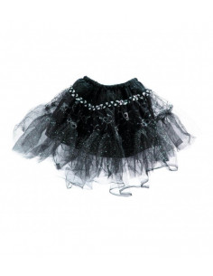 Tutú calaveras Halloween infantil