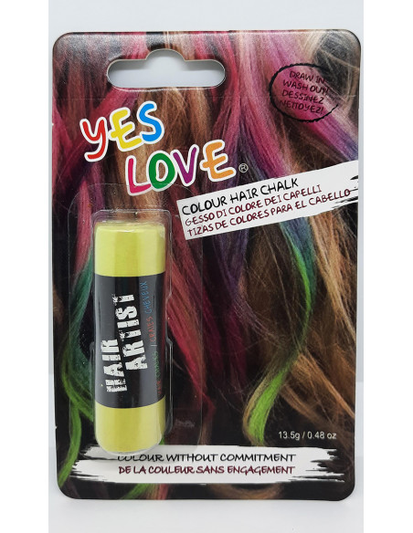 Tiza para pintar el pelo amarillo