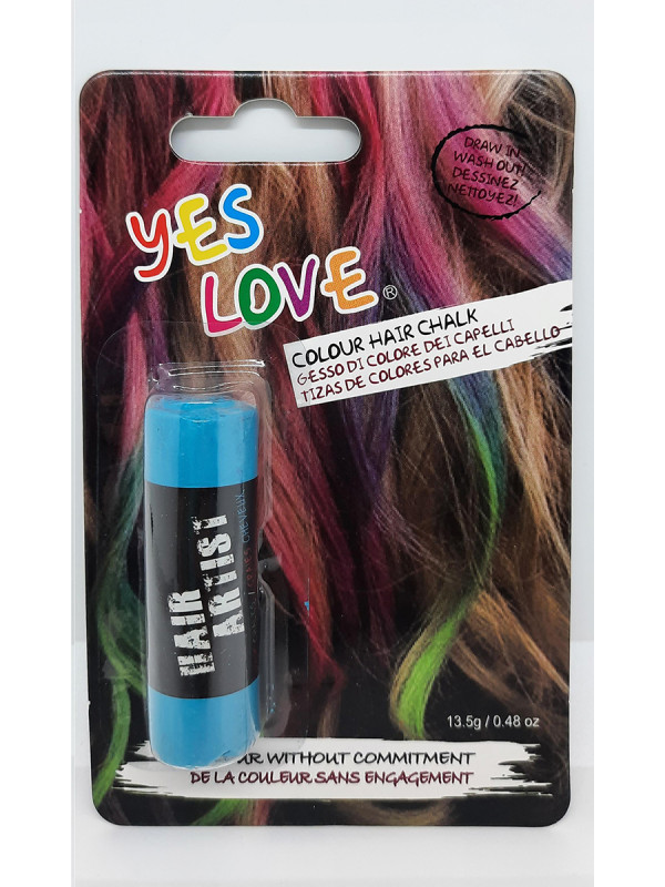 Tiza para pintar el pelo azul
