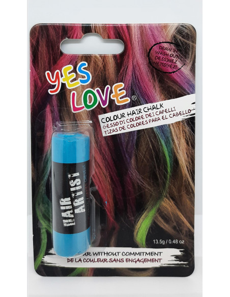 Tiza para pintar el pelo azul