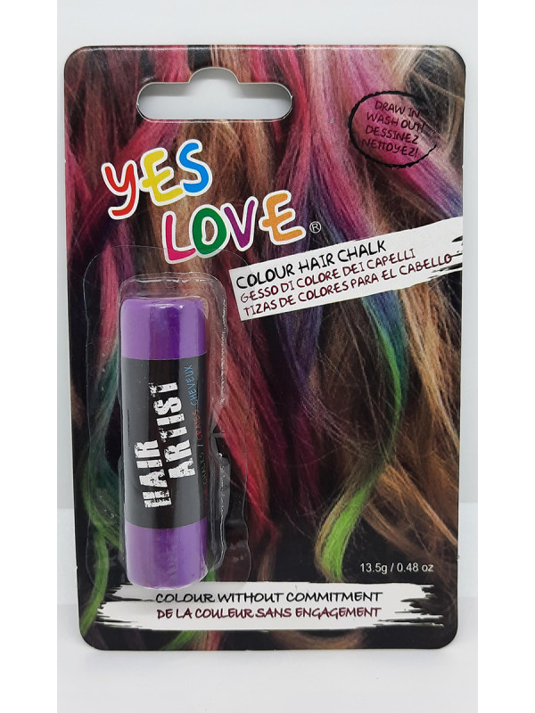 Tiza para pintar el pelo morado