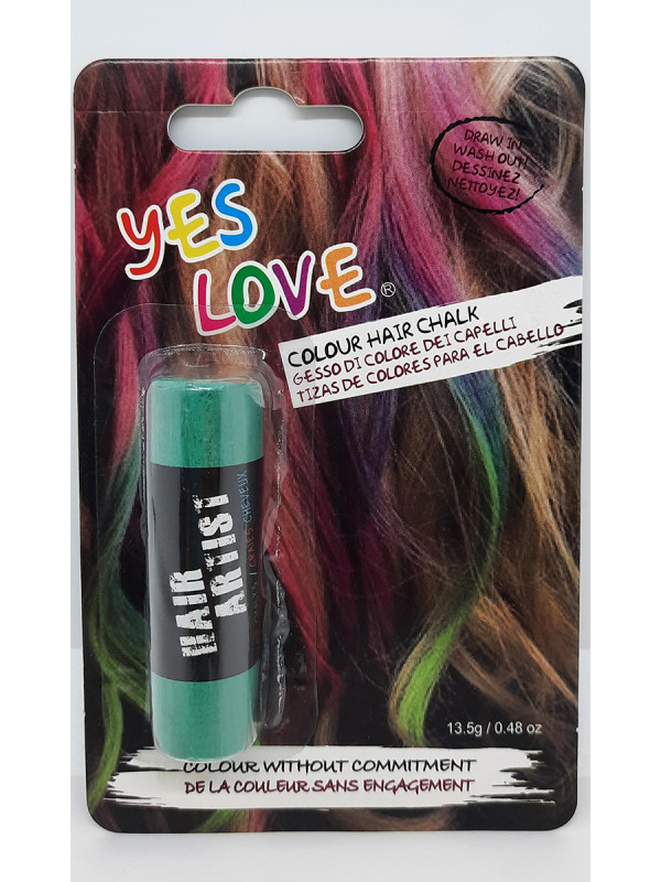 Tiza para pintar el pelo verde