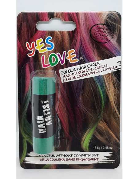 Tiza para pintar el pelo verde
